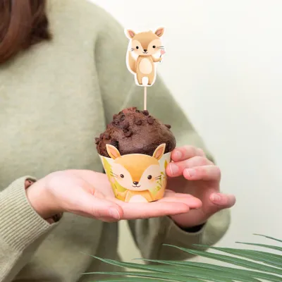 Cake Toppers Skogens Vänner, 9st