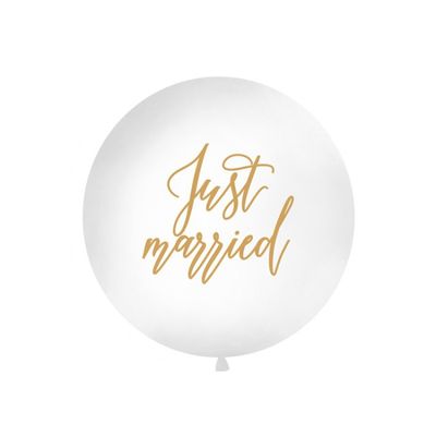 Jätteballong Just Married