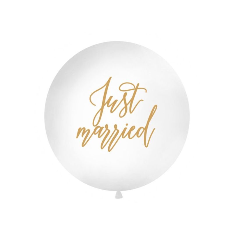 Jätteballong Just Married