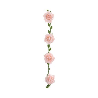 Girlang med rosa rosor