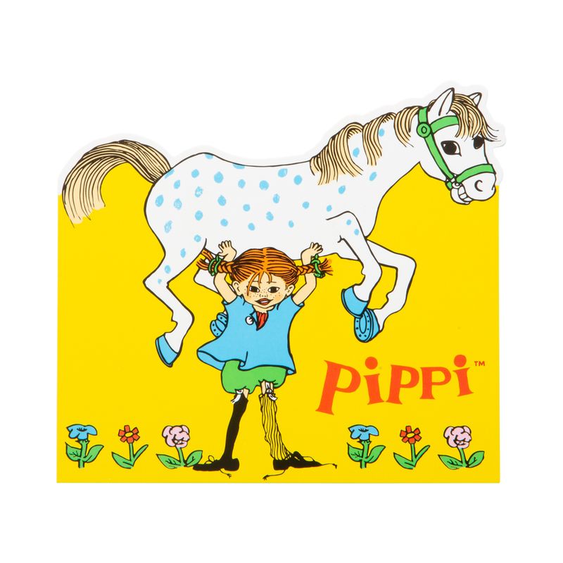 Inbjudningskort Pippi Långstrump, 8-pack