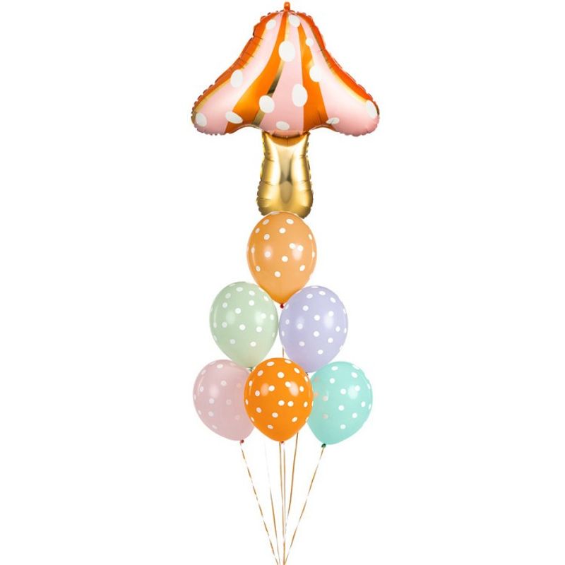 Ballongbukett Pastellsvamp