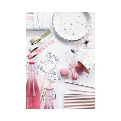 Cake Toppers Pastell Enhörning