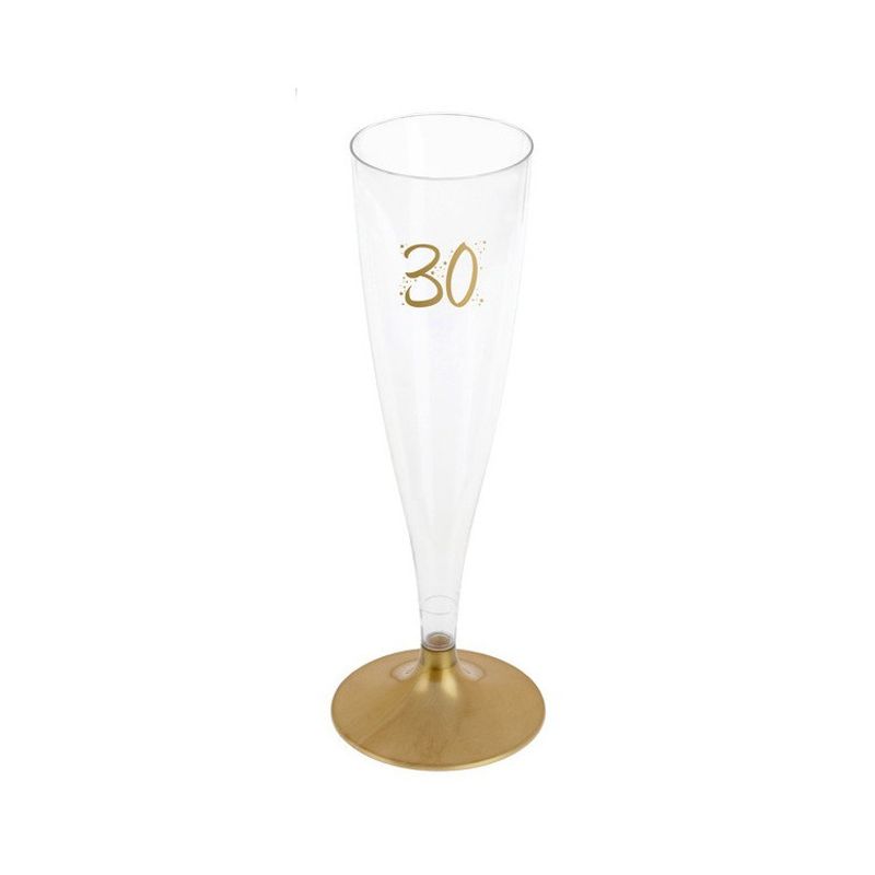 Champagneglas 30 år 6-pack