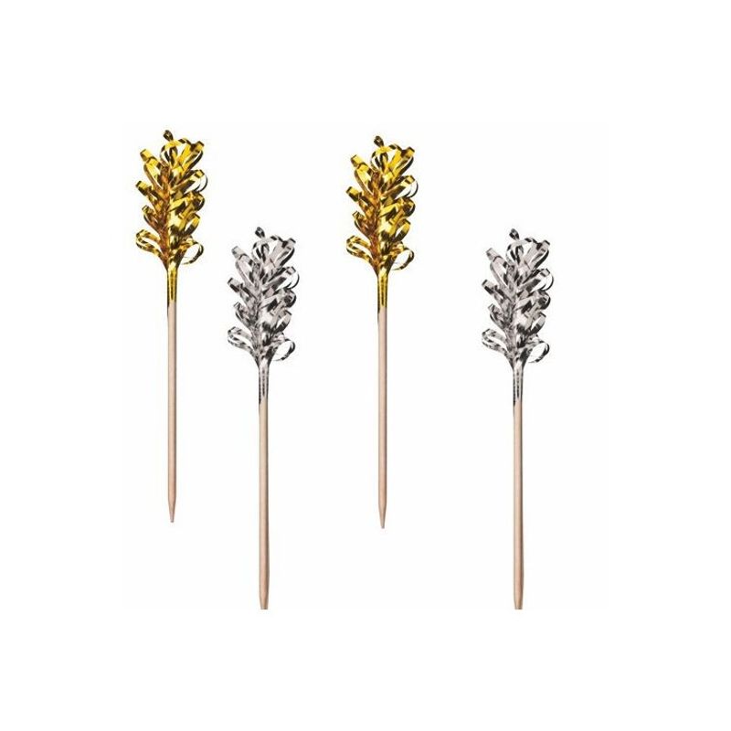Partypicks "Frills" Guld/Silver