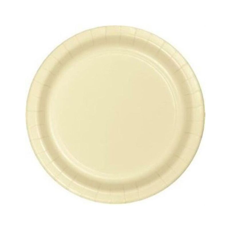 Papperstallrikar Ivory