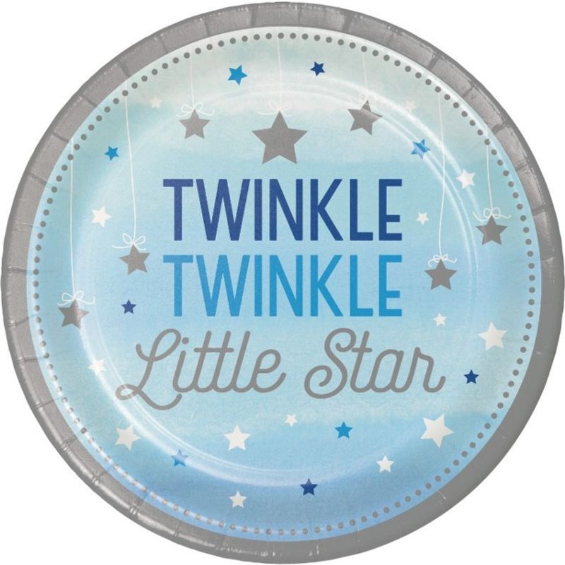 Little Blue Star Papperstallrikar