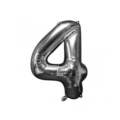 Sifferballonger Silver, 86 cm
