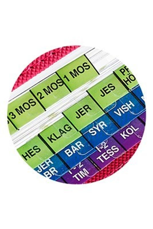 Bibelregister - GT, NT och Apokryferna - grön, blå och violett