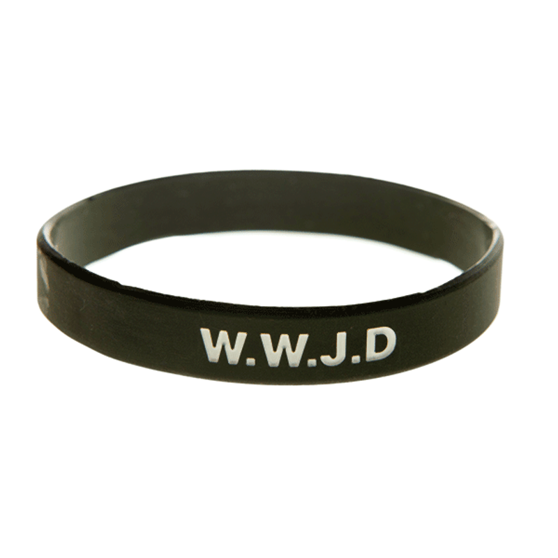 Armband silikon, WWJD
