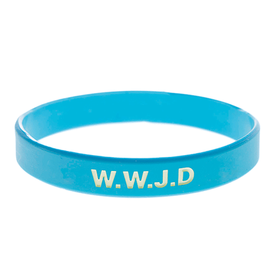 Armband silikon, WWJD