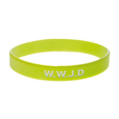 Armband silikon, WWJD