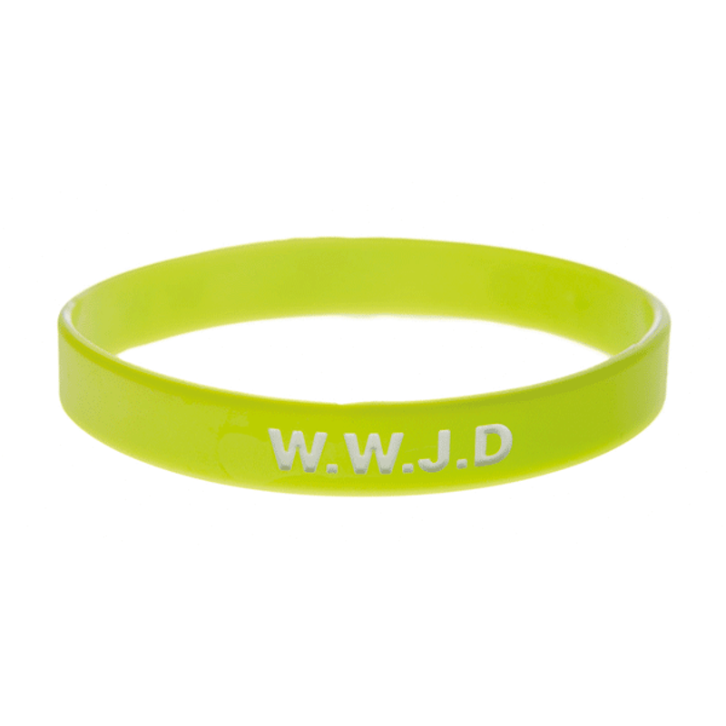 Armband silikon, WWJD