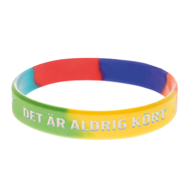 Armband silikon, Det är aldrig kört
