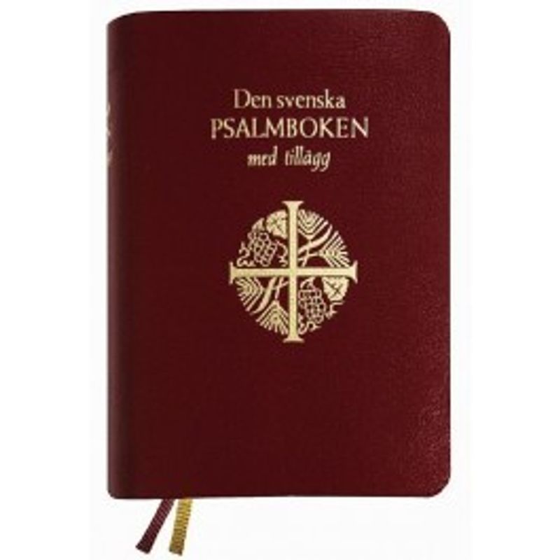 Den svenska psalmboken med tillägg, present, guld