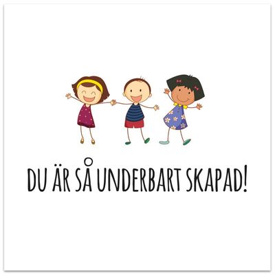 - Vykort - Kvadratiska
