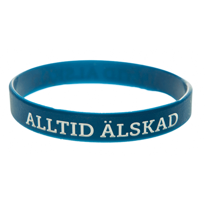 Armband silikon Alltid älskad mörkblå