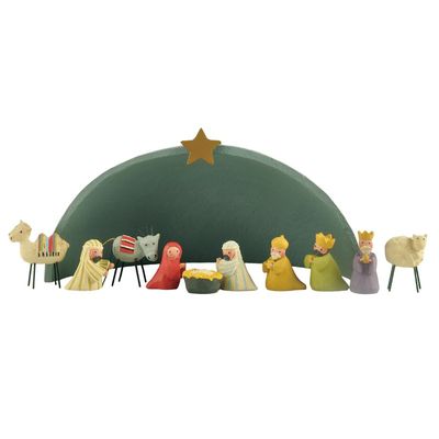 Julkrubba med stall - 2,5 cm