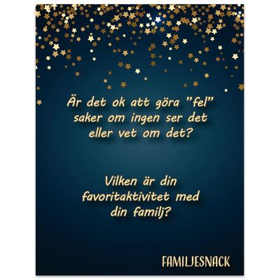Familjesnack - Kortask