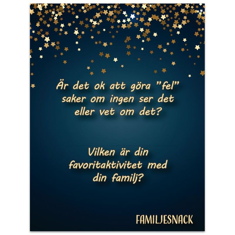 Familjesnack - Kortask