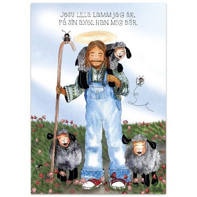 Vykort - Jesu lilla lamm jag är