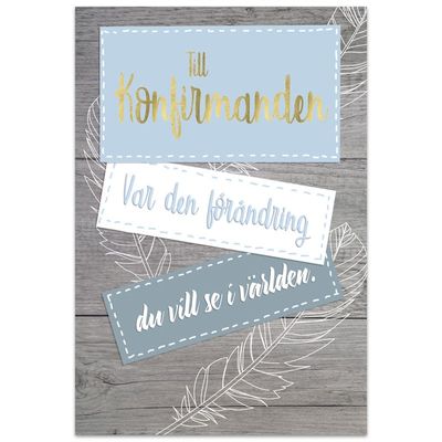 Kort - Till Konfirmanden - Dubbelt