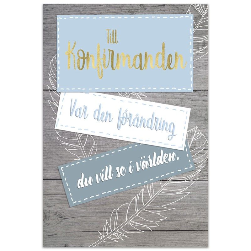 Kort - Till Konfirmanden - Dubbelt