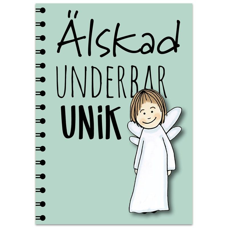Anteckningsbok - Älskad, underbar, unik