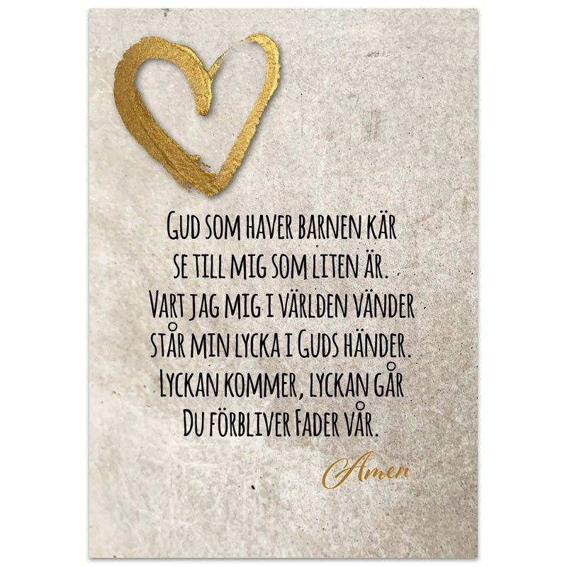 Vykort - Gud som haver