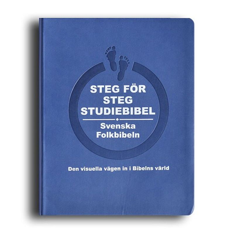 Steg för steg Studiebibel - Blå skinnimitation
