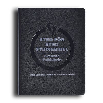 Steg för steg Studiebibel - Svart cabraskinn