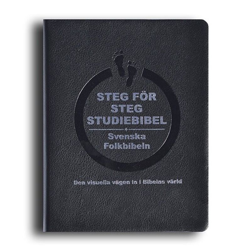 Steg för steg Studiebibel - Svart cabraskinn