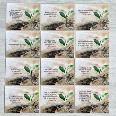 Manna-cards with Bible verses - Kortask