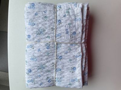Baby-Filt, 100% bomull - Blå - 2-pack