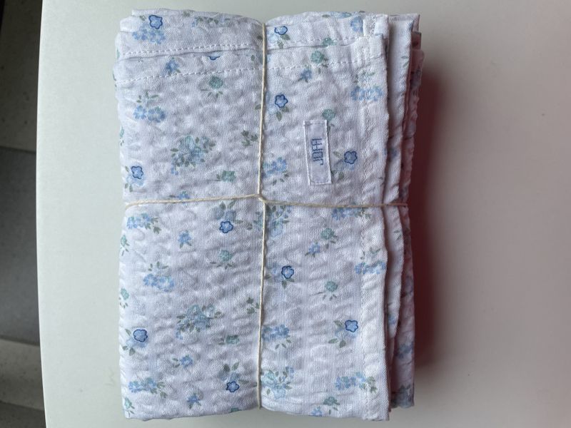 Baby-Filt, 100% bomull - Blå - 2-pack