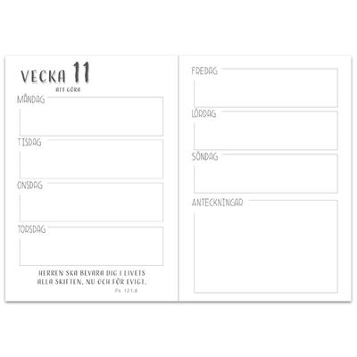 Kreativ kalender med bibelord - Jag är med er