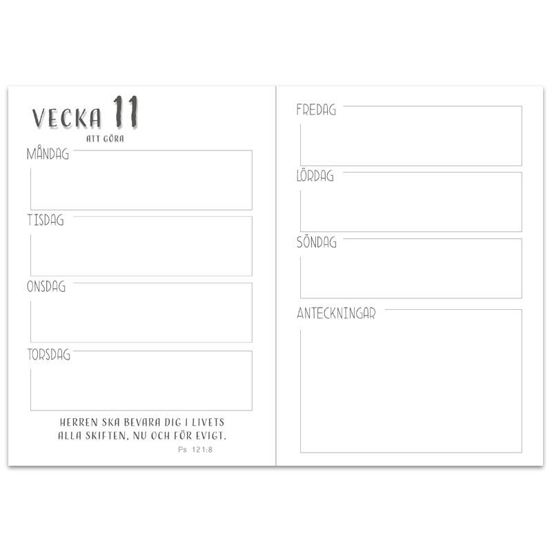 Kreativ kalender med bibelord - Jag är med er