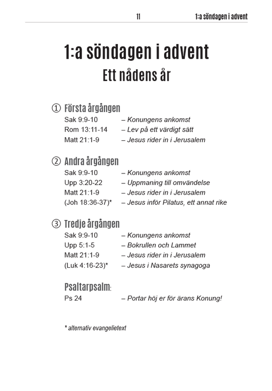 Kyrkoårets texter - Kärnbibeln - Alla tre årgångar