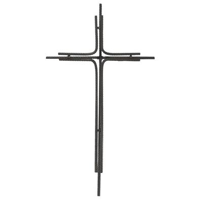 Väggkors - Metall, svart - 46 cm