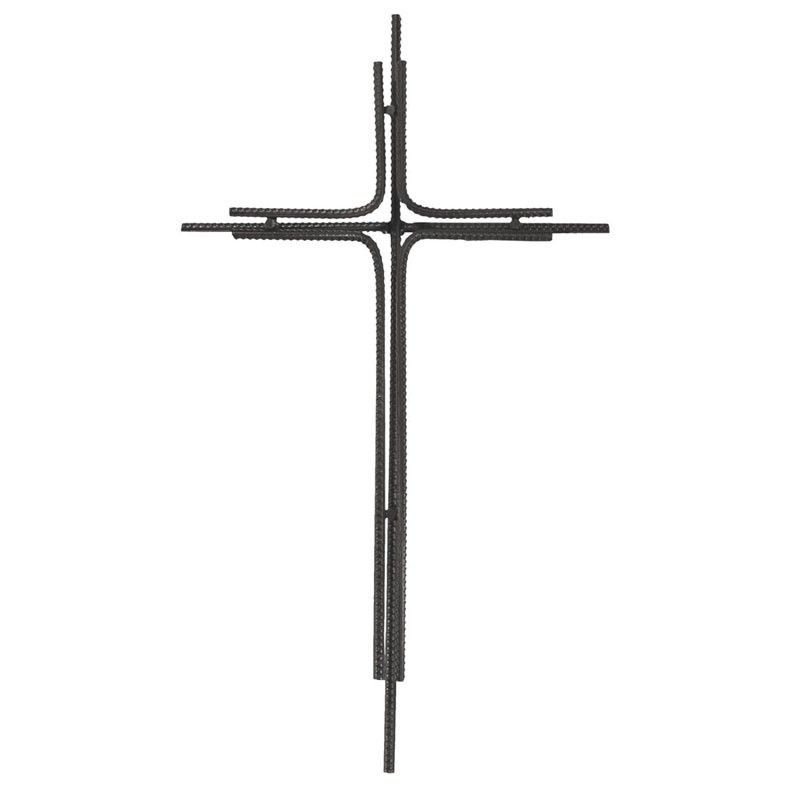 Väggkors - Metall, svart - 46 cm