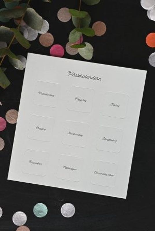 Påskkalender med bibelord