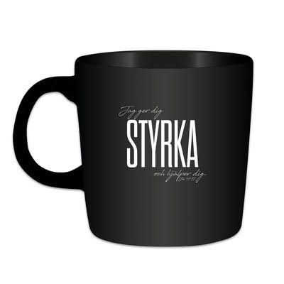 Mugg - Styrka, svart