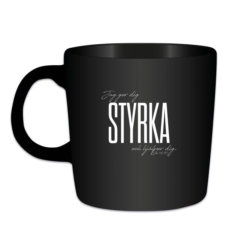 Mugg - Styrka, svart