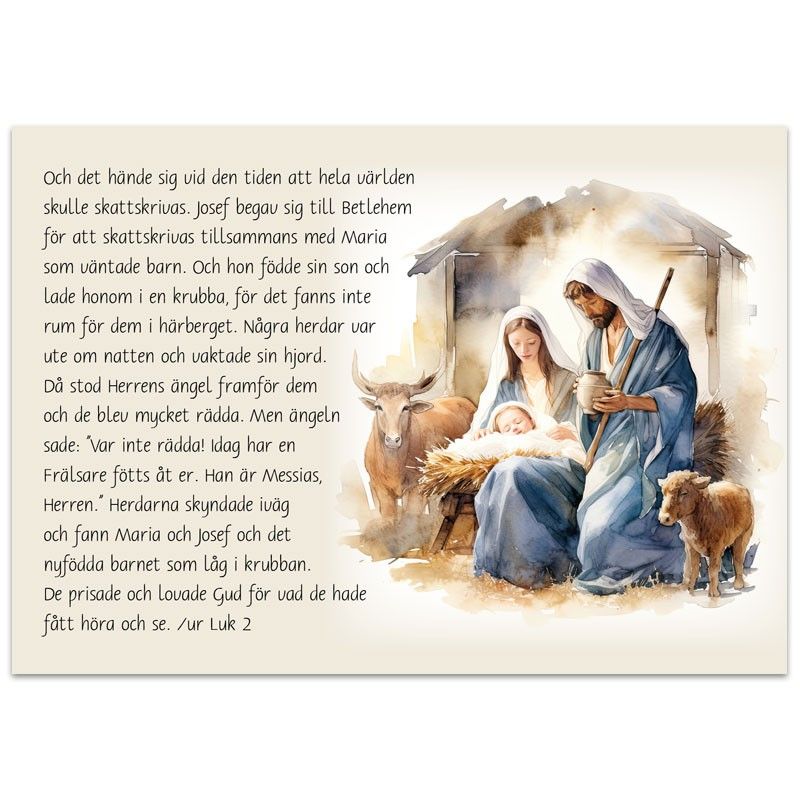 Julkort - Julevangeliet