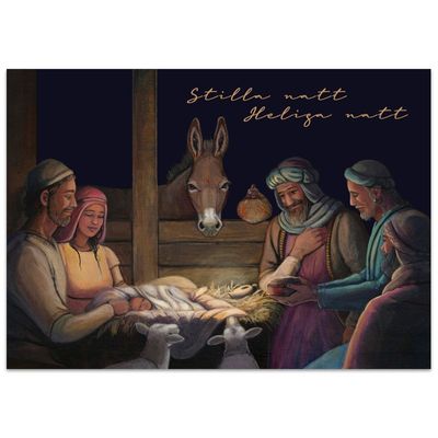 Julkort - Stilla natt, Heliga natt