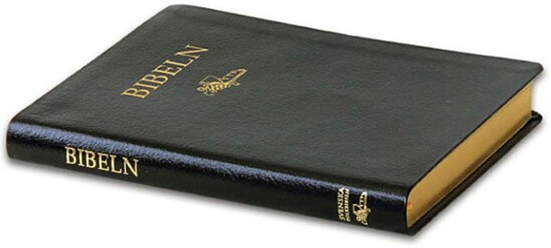 Svenska Folkbibeln 1998, slimline, svart cabraskinn