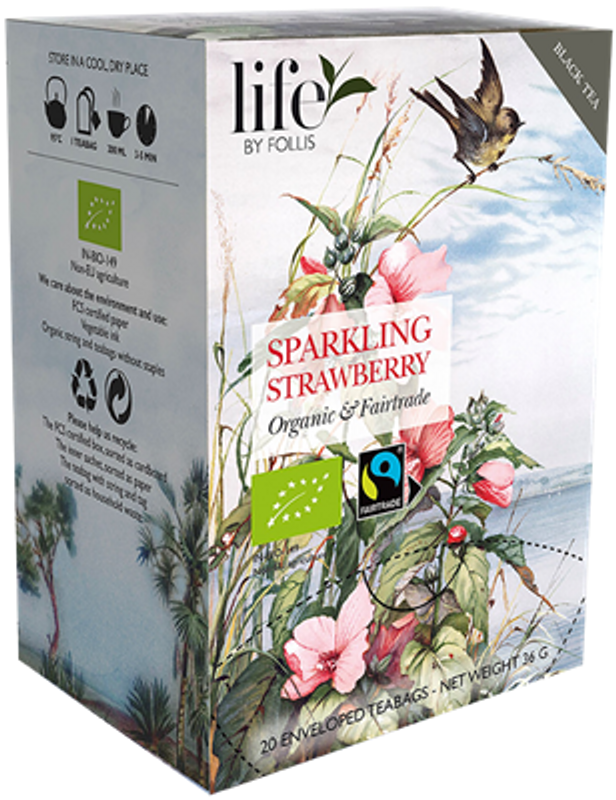 Te, Svart te - Sparkling Strawberry
