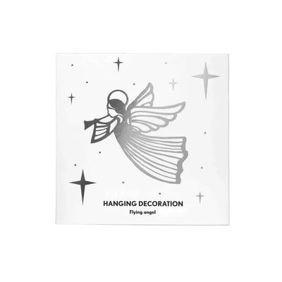 Hängdekoration - Flygande ängel, silver