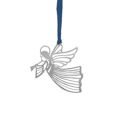 Hängdekoration - Flygande ängel, silver