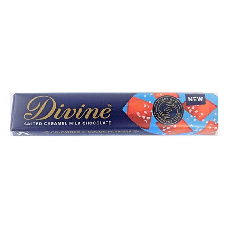 Divine Milk Chocolate with Salted Caramel, 35g